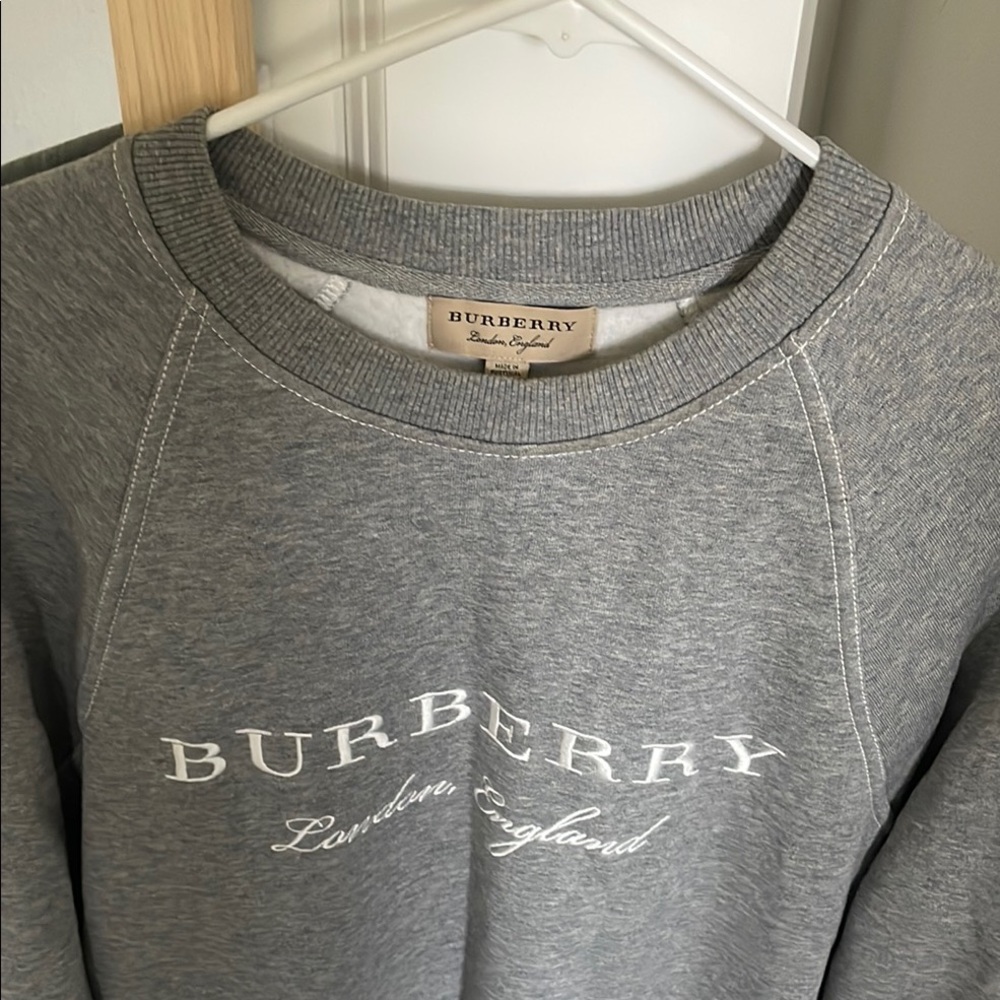 Burberry Gray Sweatshirt